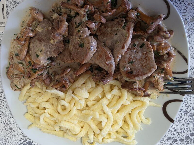 Schweinemedaillons mit Pfifferlingen