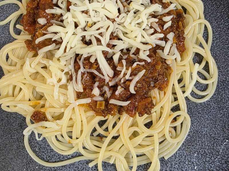 Spaghetti Bolognese nach einem Rezept von Frank Oehler